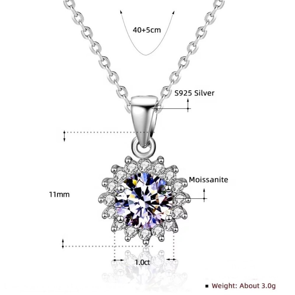 1ct. t.w. Diamond Sun Necklace - Picture 5 of 12